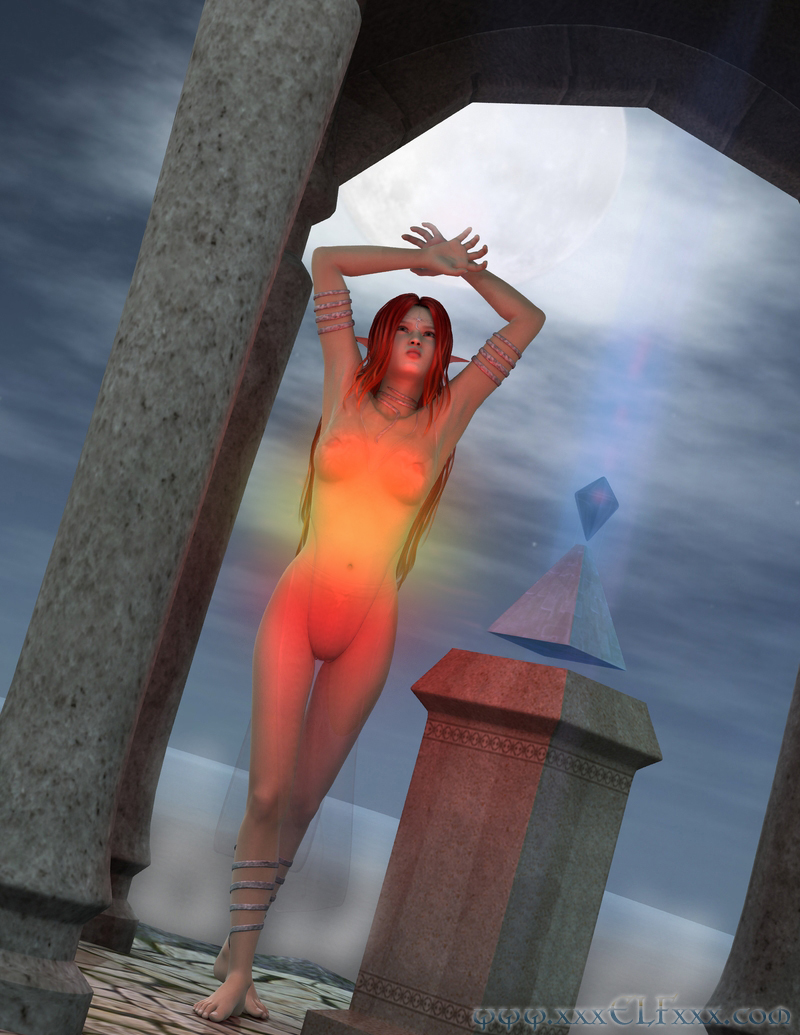 3D精灵Opiette召唤魔法假阳具进行扶她触手高潮 - Image 3