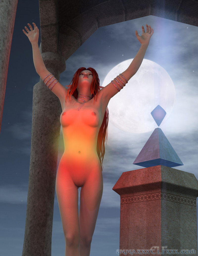 3D精灵Opiette召唤魔法假阳具进行扶她触手高潮 - Image 4