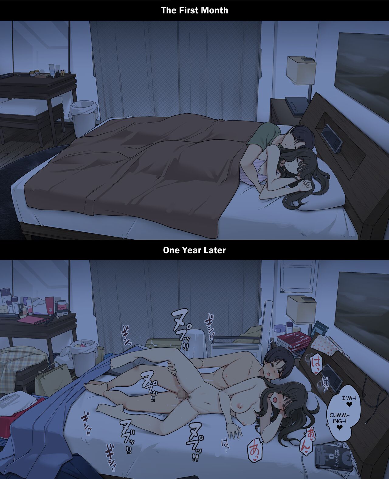 Primeiro mês vs um ano de casal: hentai ecchi diário - Image 23