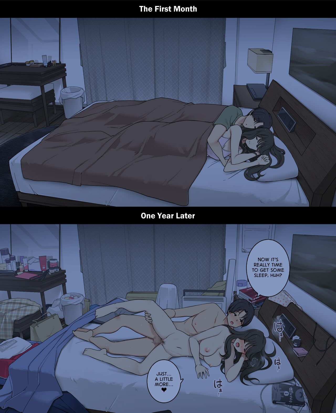 Primeiro mês vs um ano de casal: hentai ecchi diário - Image 25