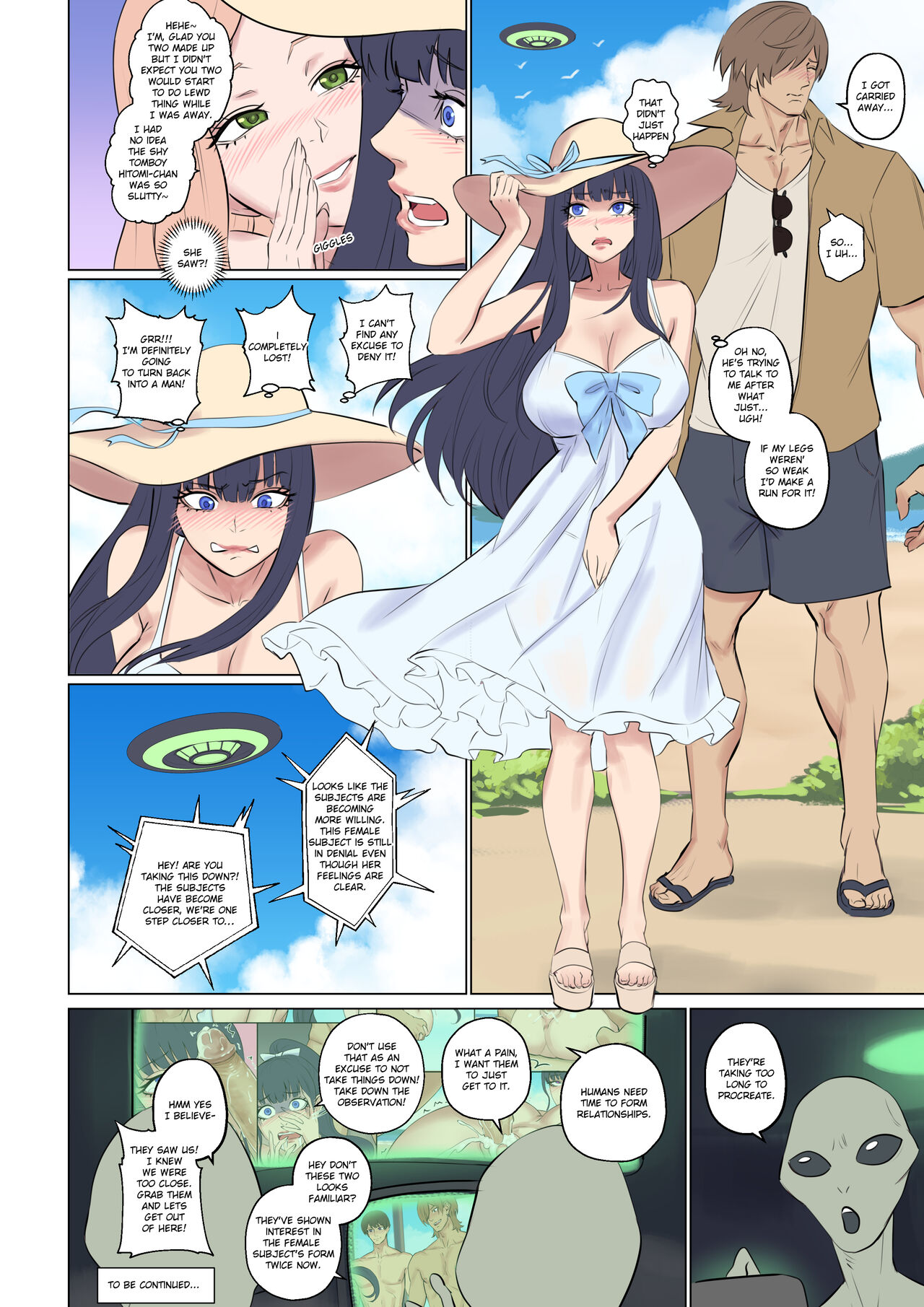 Abducción alienígena: Pareja futanari de cría con tentáculos - Image 46