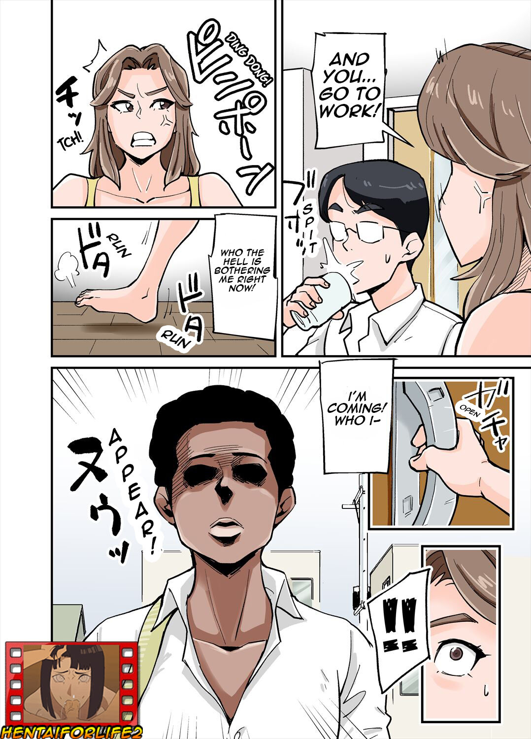 MILF aux gros seins suce une énorme bite noire immédiatement - Image 3