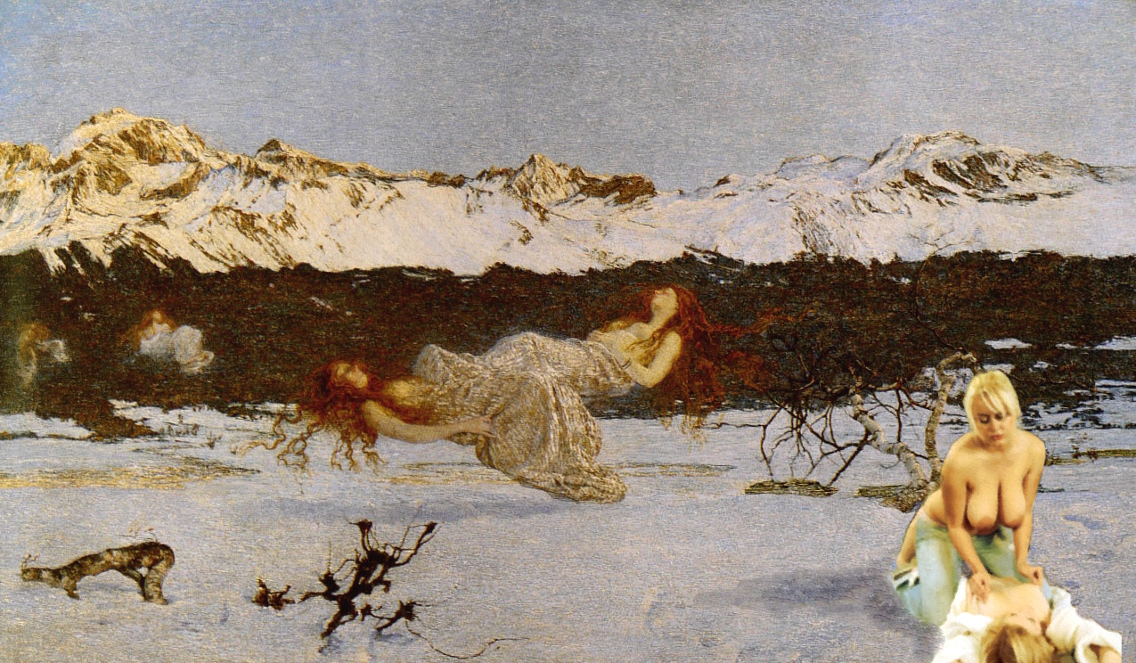 Vintage-kunst-klassiker für große brust-fans