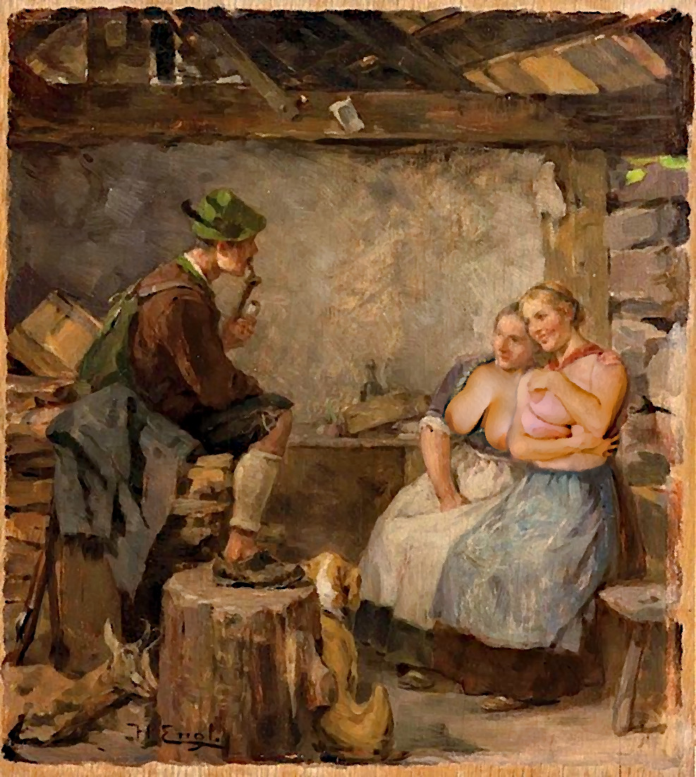 Busige mädchen in klassischer kunst