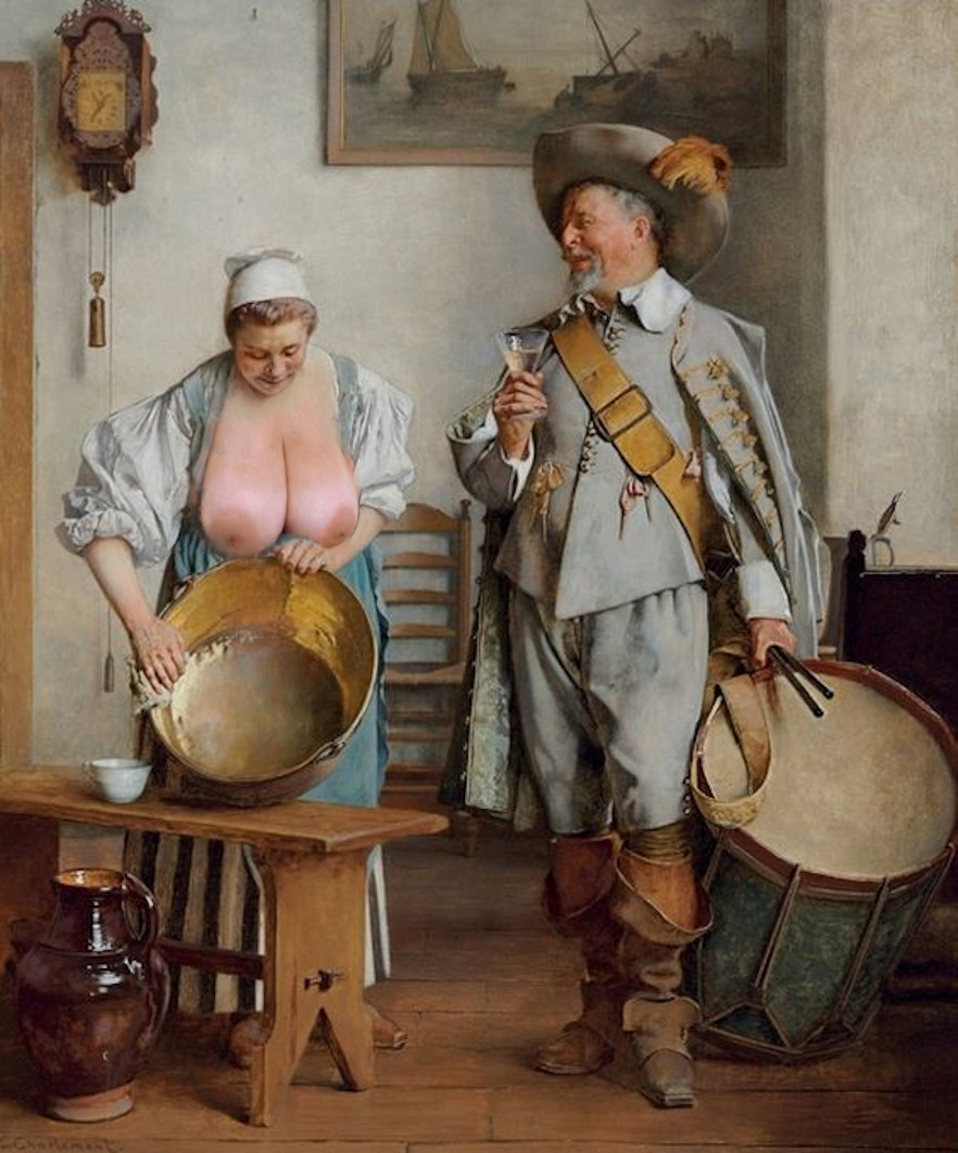 Девушки с большой грудью в классическом искусстве - Image 18