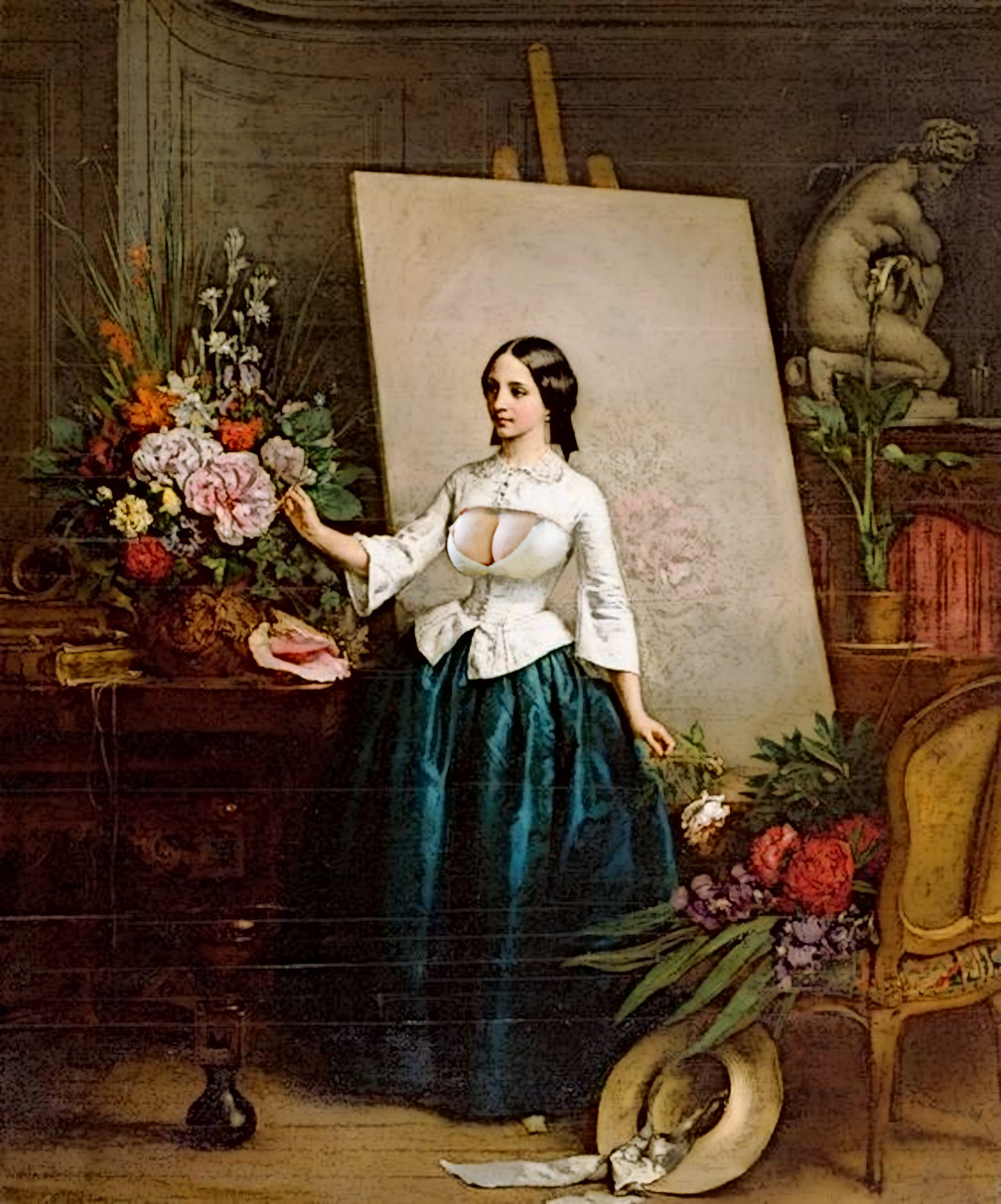 Девушки с большой грудью в классическом искусстве - Image 28