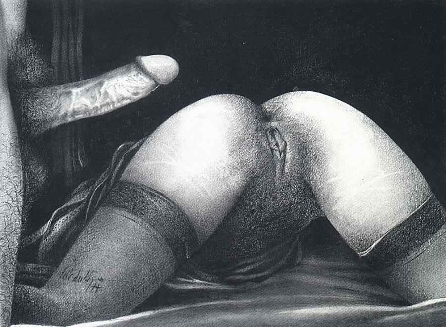 Künstlerisch gezeichnet, die Hentai-Weiber dehnen die Muschi und vögeln den Arsch - Image 9