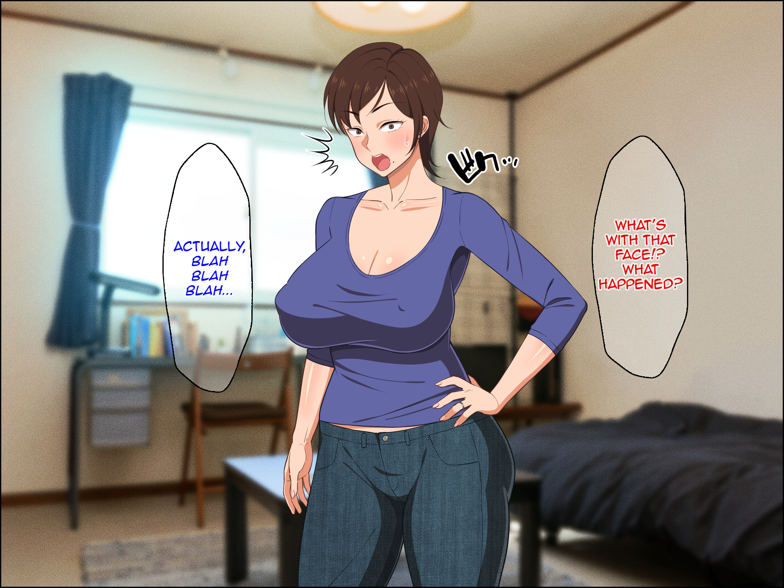 Caresse manuelle et baise de la milf aux gros seins pour remonter le moral de son fils - Image 2