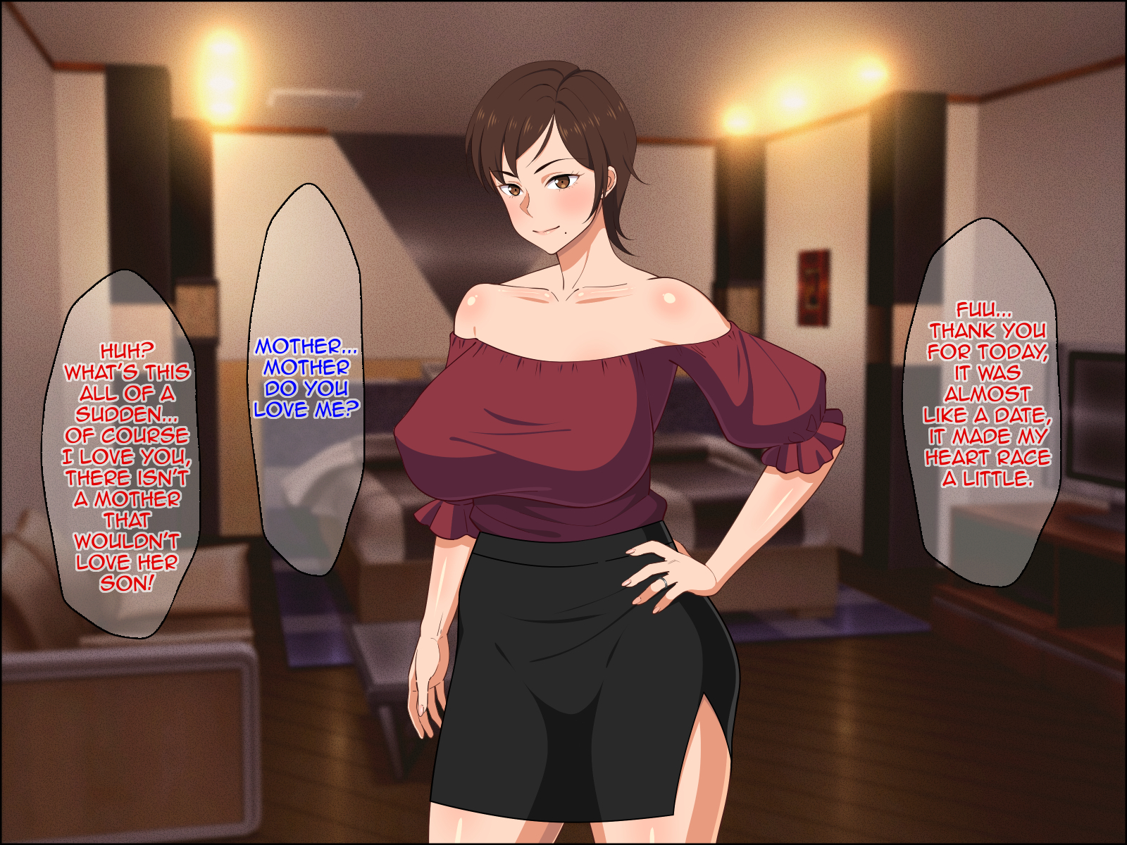 Caresse manuelle et baise de la milf aux gros seins pour remonter le moral de son fils - Image 37