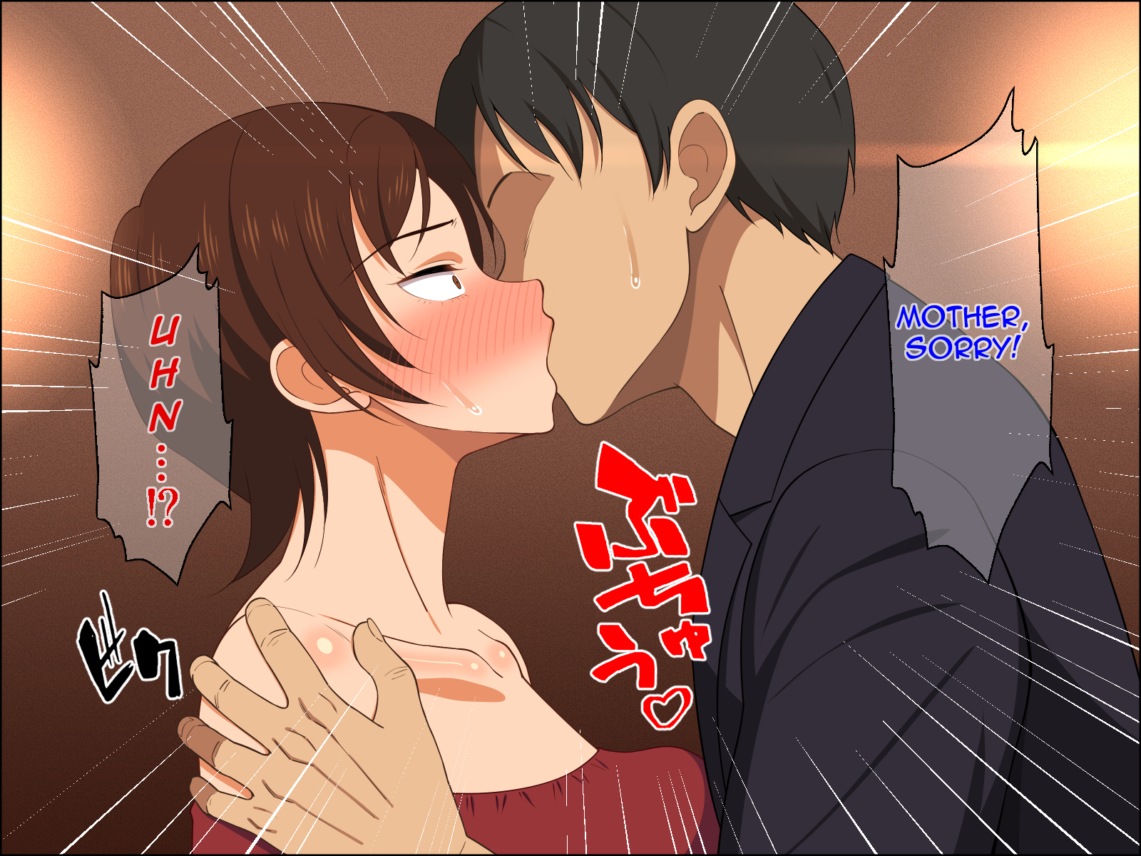 Caresse manuelle et baise de la milf aux gros seins pour remonter le moral de son fils - Image 38