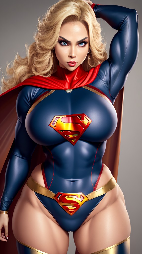 Muskel Supergirl präsentiert ihre busigen Killer Kurven - Image 4