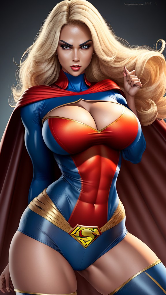 Muskel Supergirl präsentiert ihre busigen Killer Kurven - Image 5