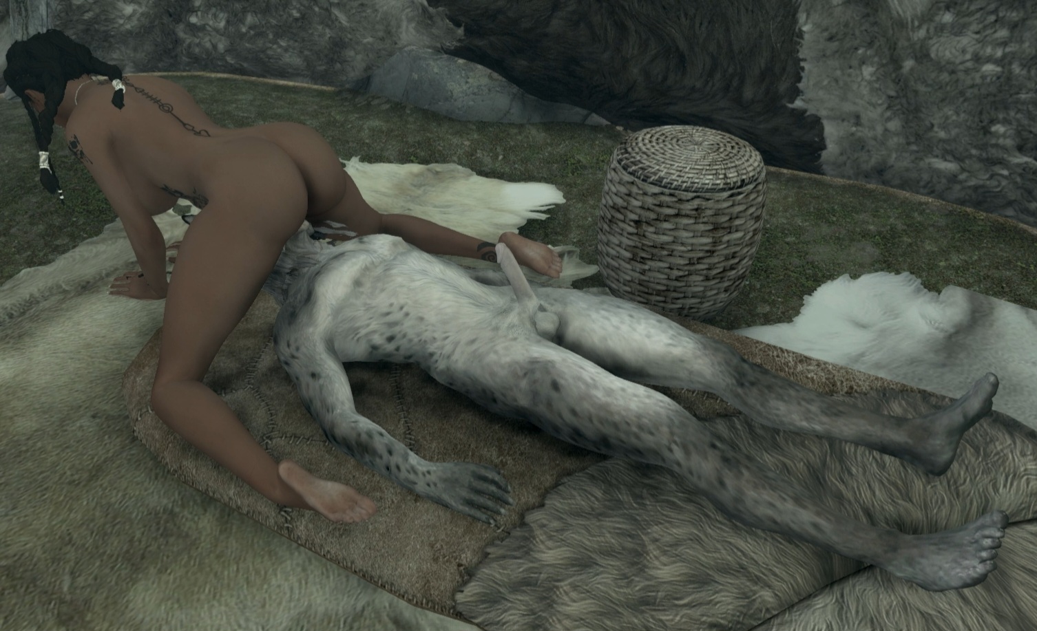 Skyrims Ambriel: Ebenholz-Babe mit dicken Titten fickt alle - Image 12