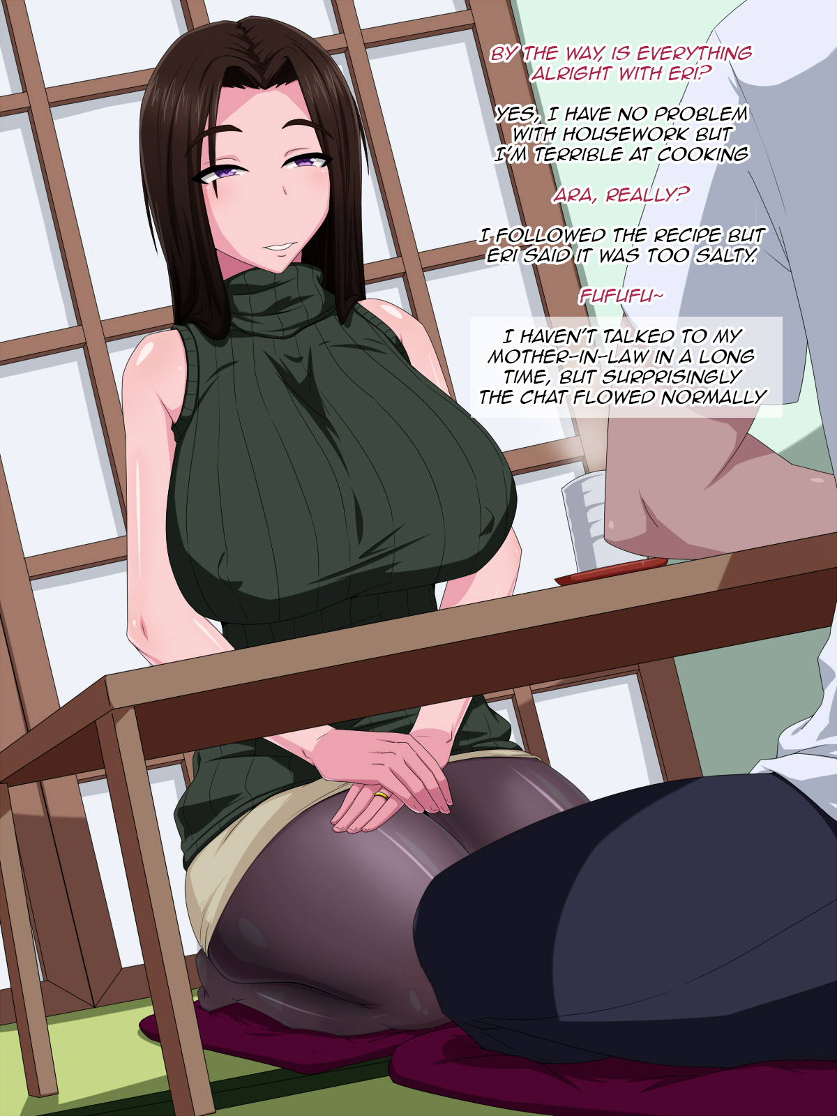 巨乳義母が娘婿をコスプレセックスに誘惑 - Image 4