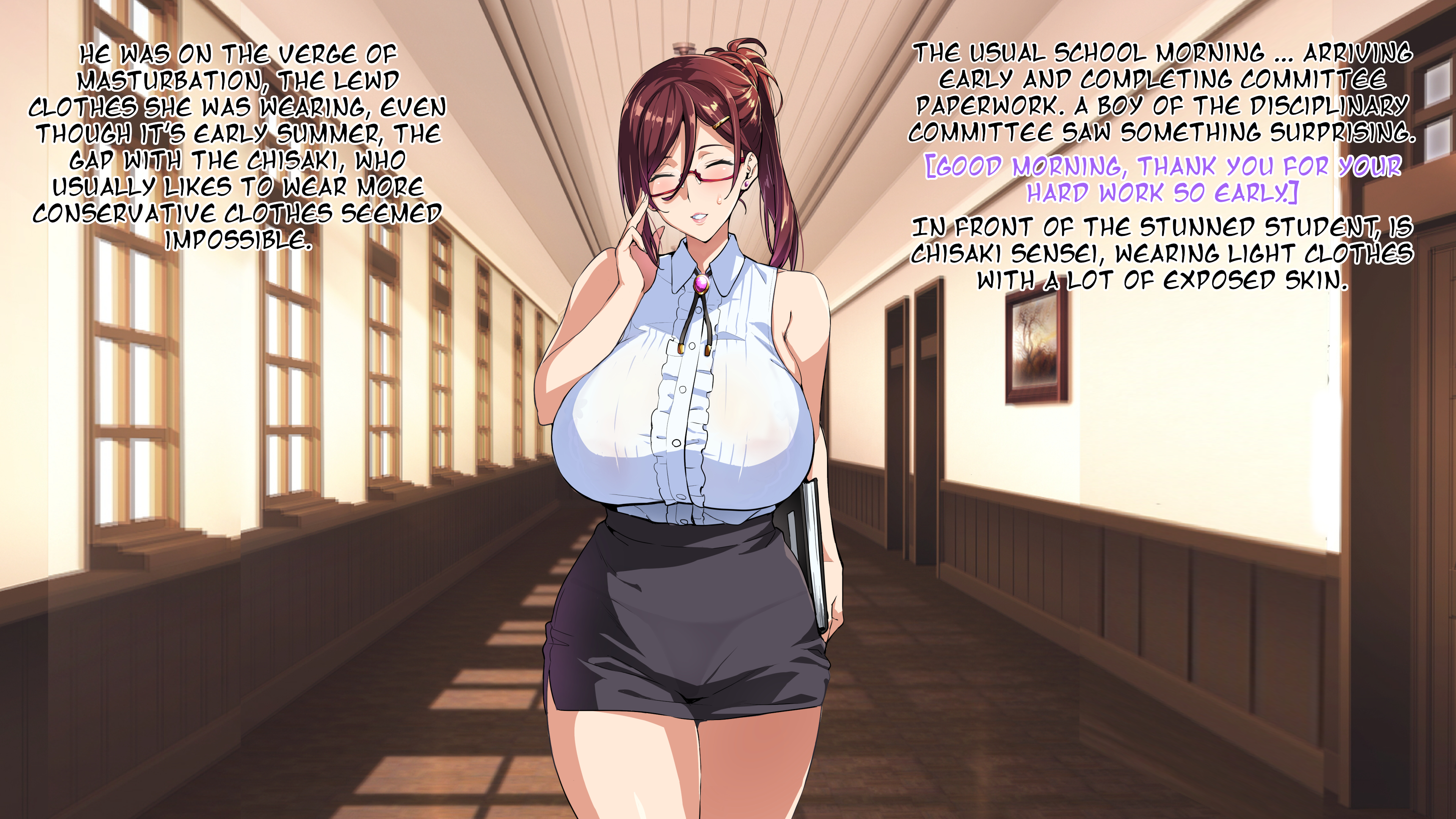 Dirty sex with a horny old pervert blackmails busty teacher