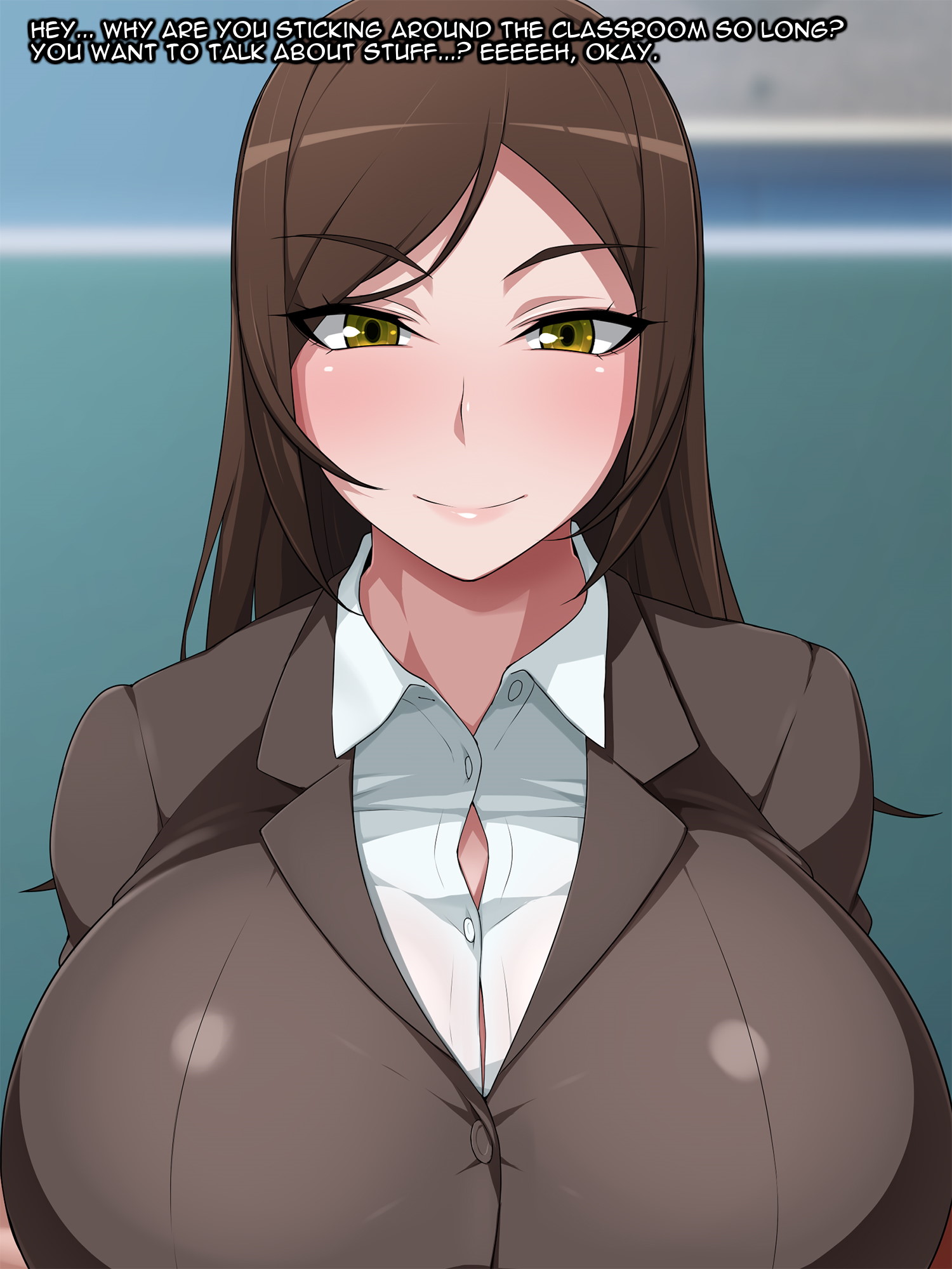 Hypnotisierte großbusige Lehrerin masturbiert schmutzig im Klassenzimmer Hentai - Image 41