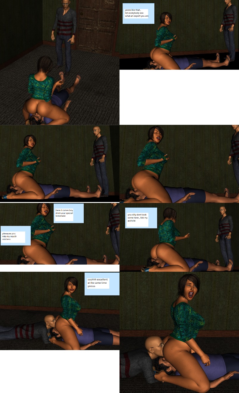 Dominierte Ehefrau facesittet einen Typen - Image 19