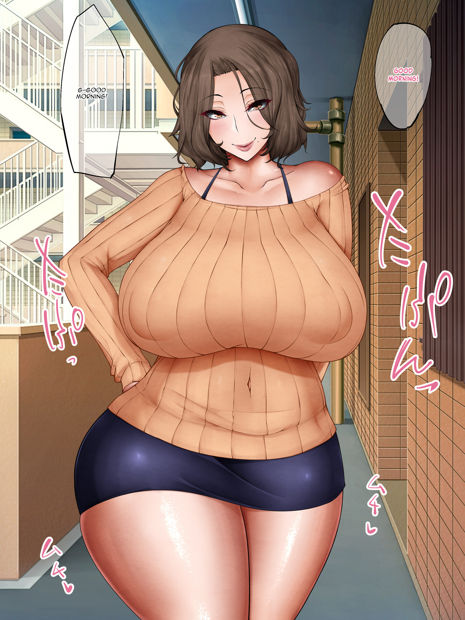 Milf de peitos enormes leva creampie de aluno em quadrinhos hentai safados - Image 5