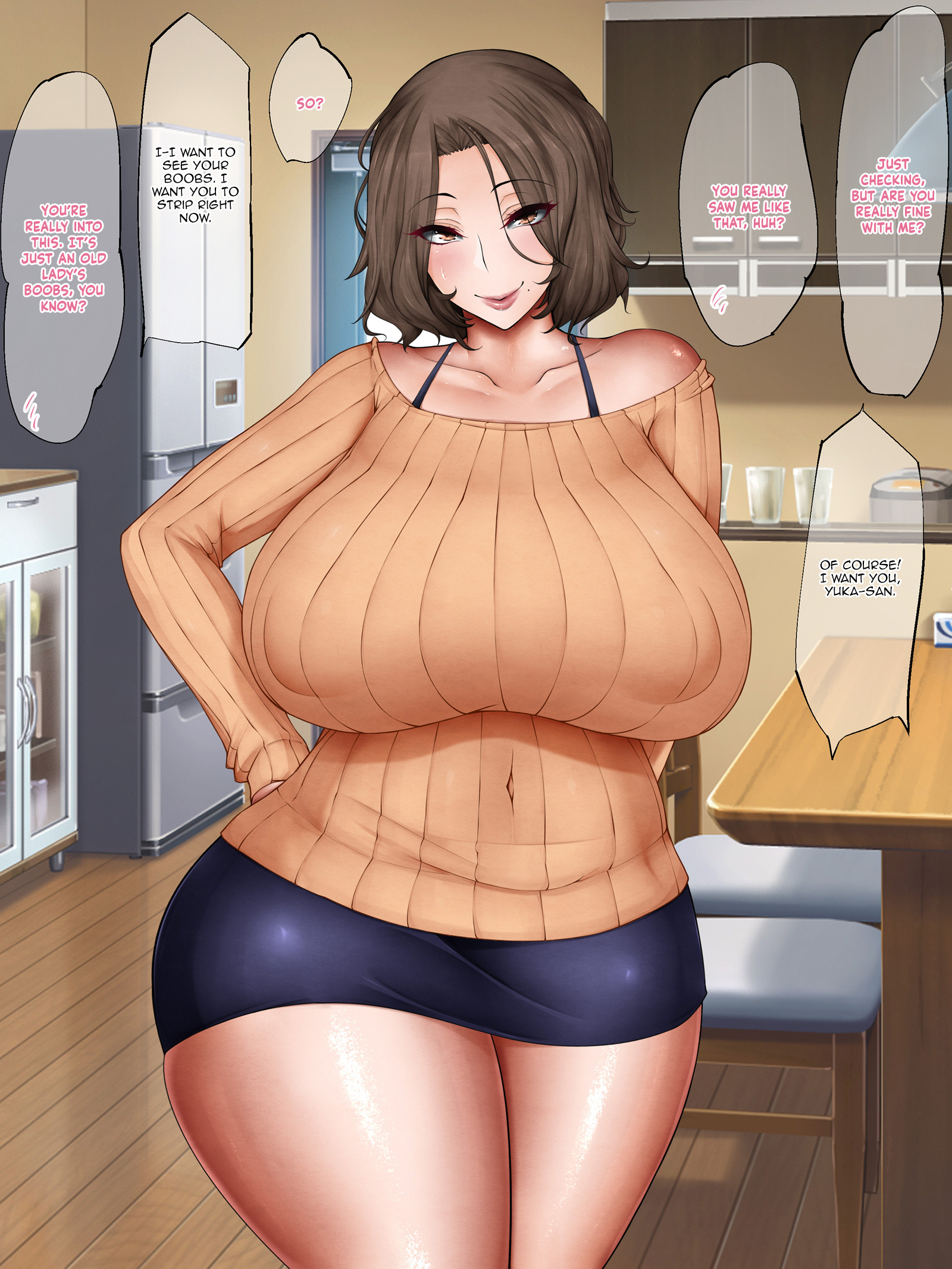 Milf de peitos enormes leva creampie de aluno em quadrinhos hentai safados - Image 66