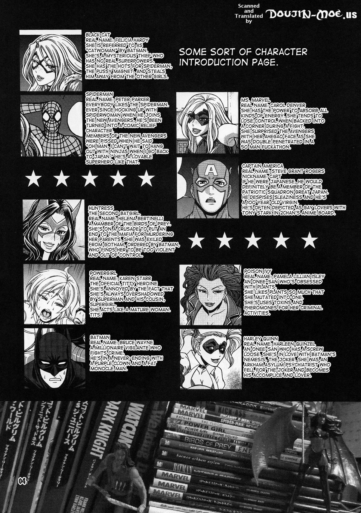 蝙蝠侠与女超女和女猎手的扶她色情三人行 - Image 4