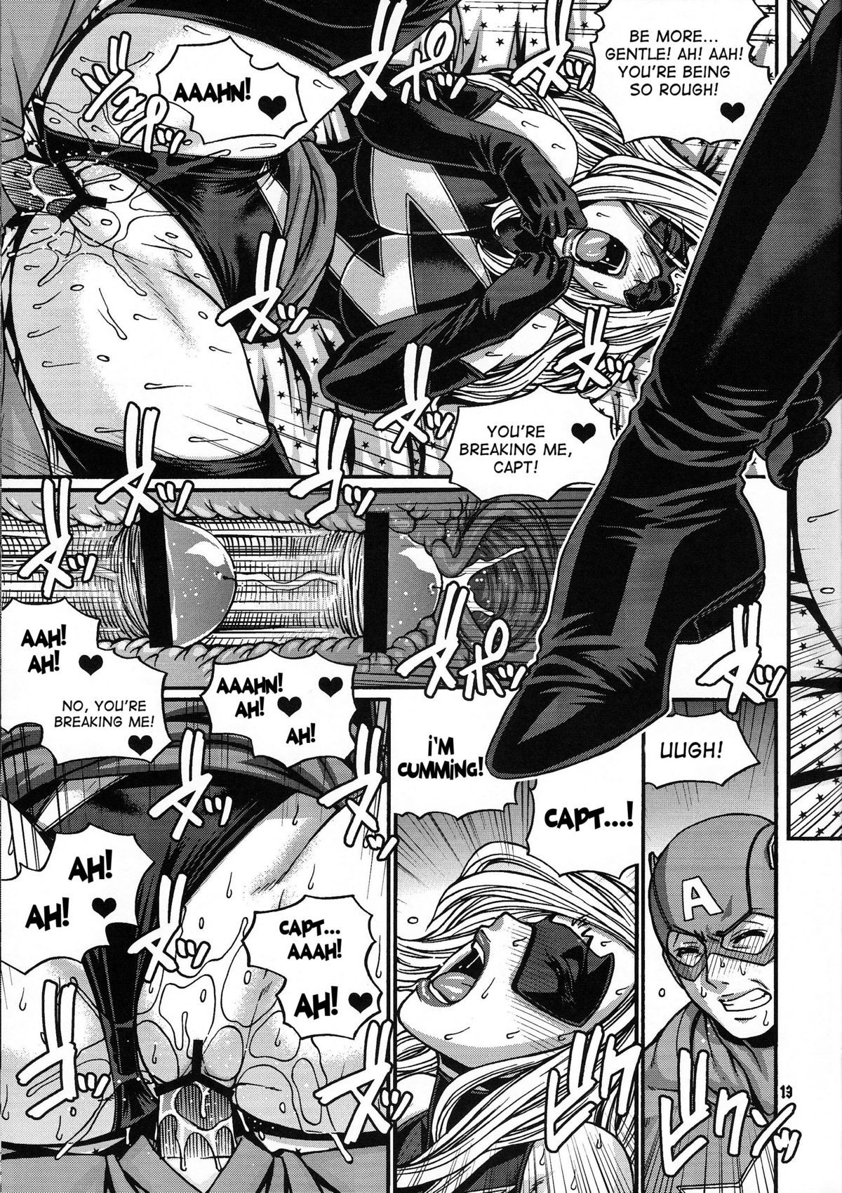 蝙蝠侠与女超女和女猎手的扶她色情三人行 - Image 15