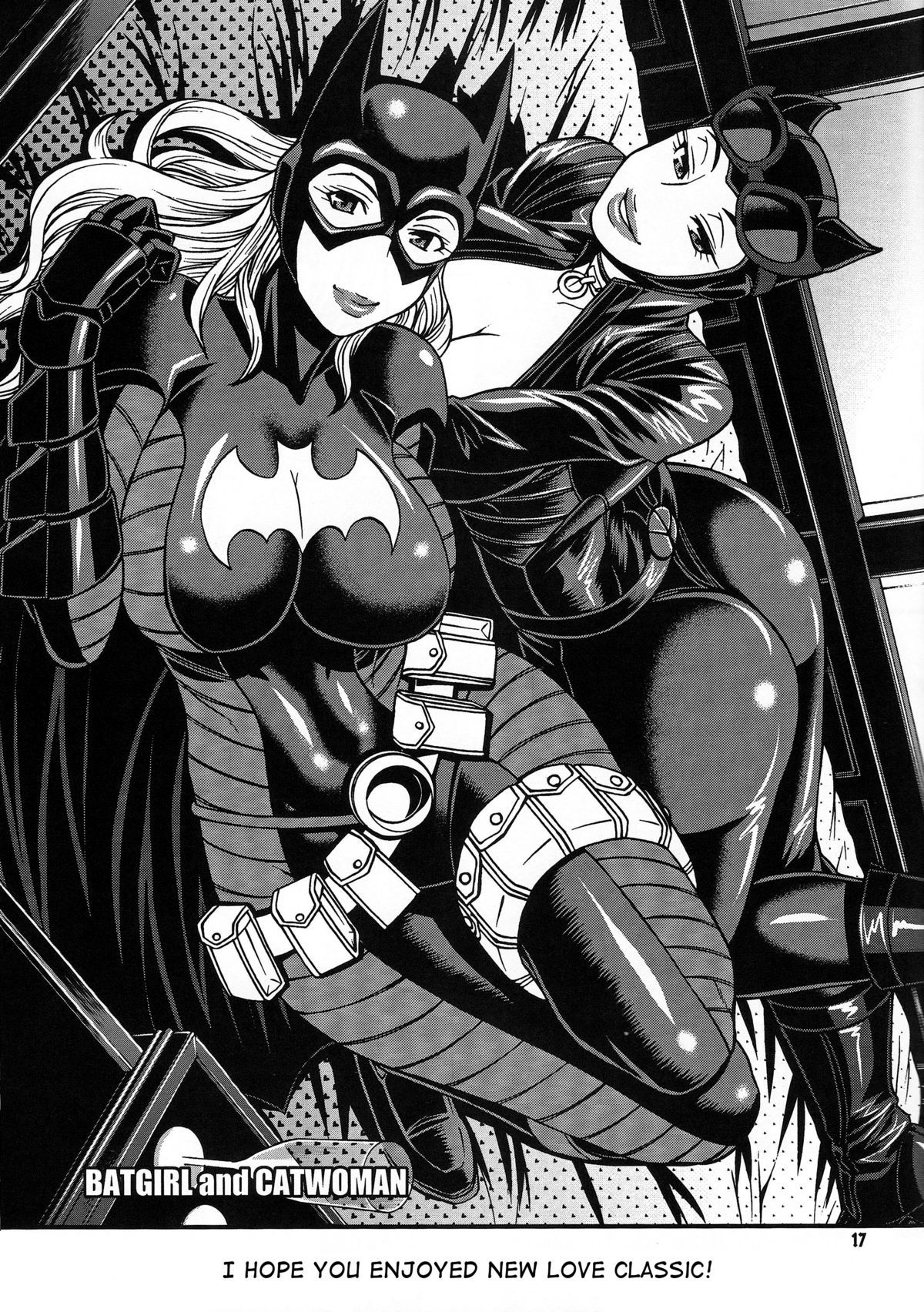 蝙蝠侠与女超女和女猎手的扶她色情三人行 - Image 17