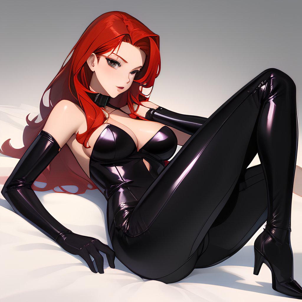 Athletische Rothaarige Schlampe harter öffentlicher Gangbang mit vielen Cumshots - Image 43