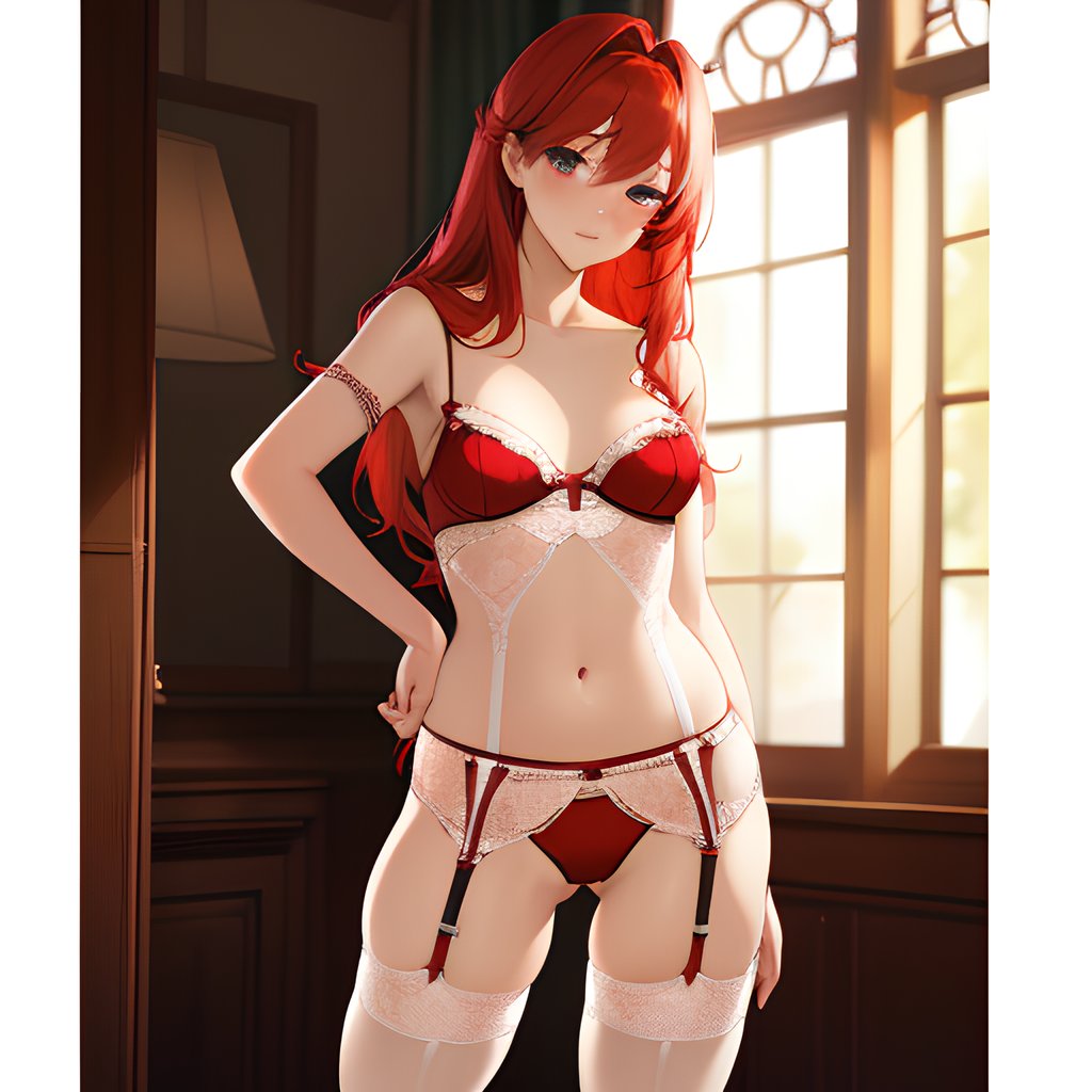 Athletische Rothaarige Schlampe harter öffentlicher Gangbang mit vielen Cumshots - Image 58