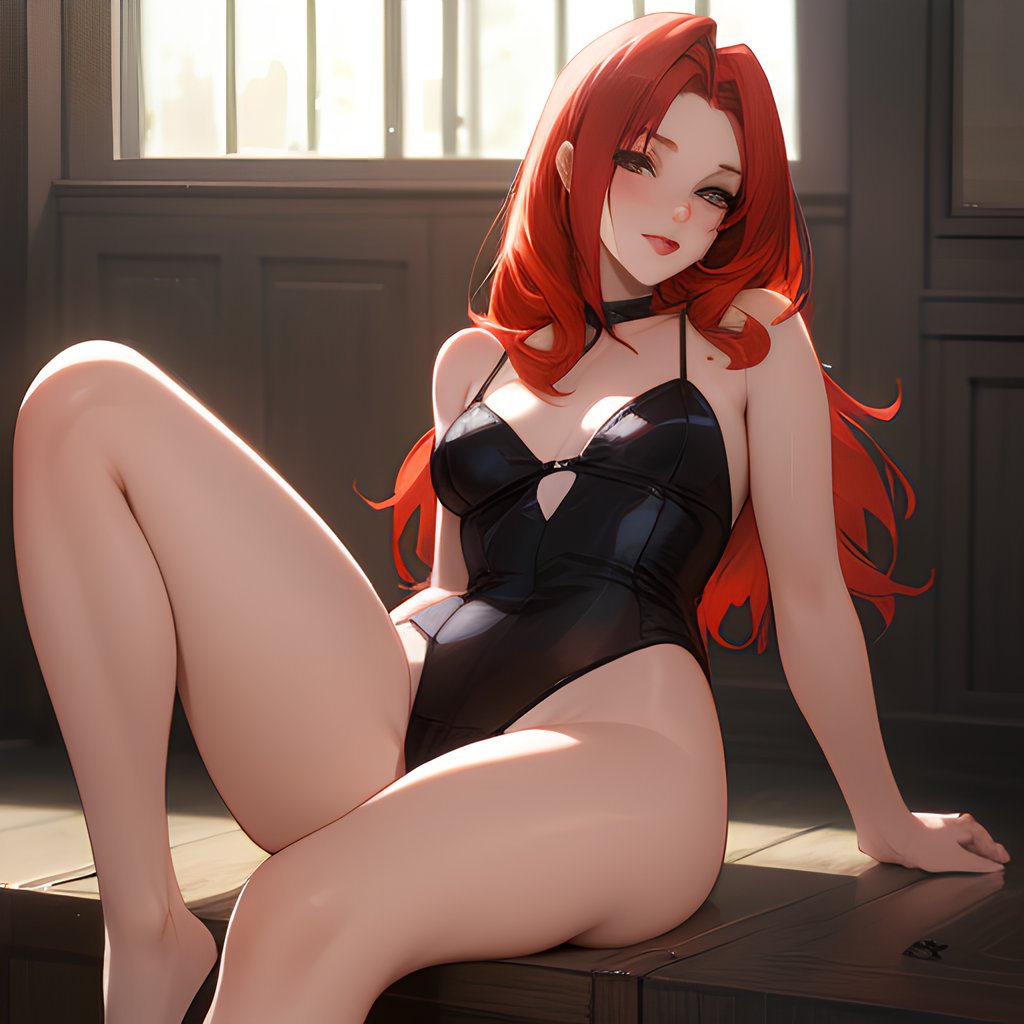 Athletische Rothaarige Schlampe harter öffentlicher Gangbang mit vielen Cumshots - Image 66