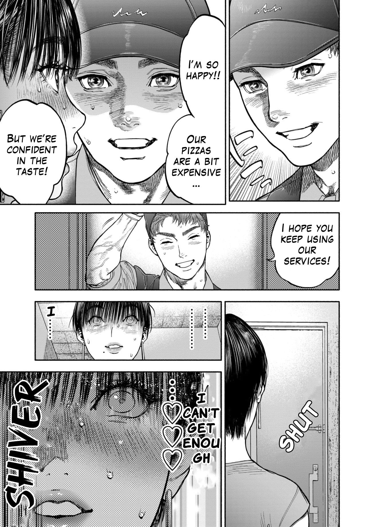 धोखेबाज़ हेनतई पत्नी पिज़्ज़ा डिलीवरी लड़के से चुदती है - Image 17