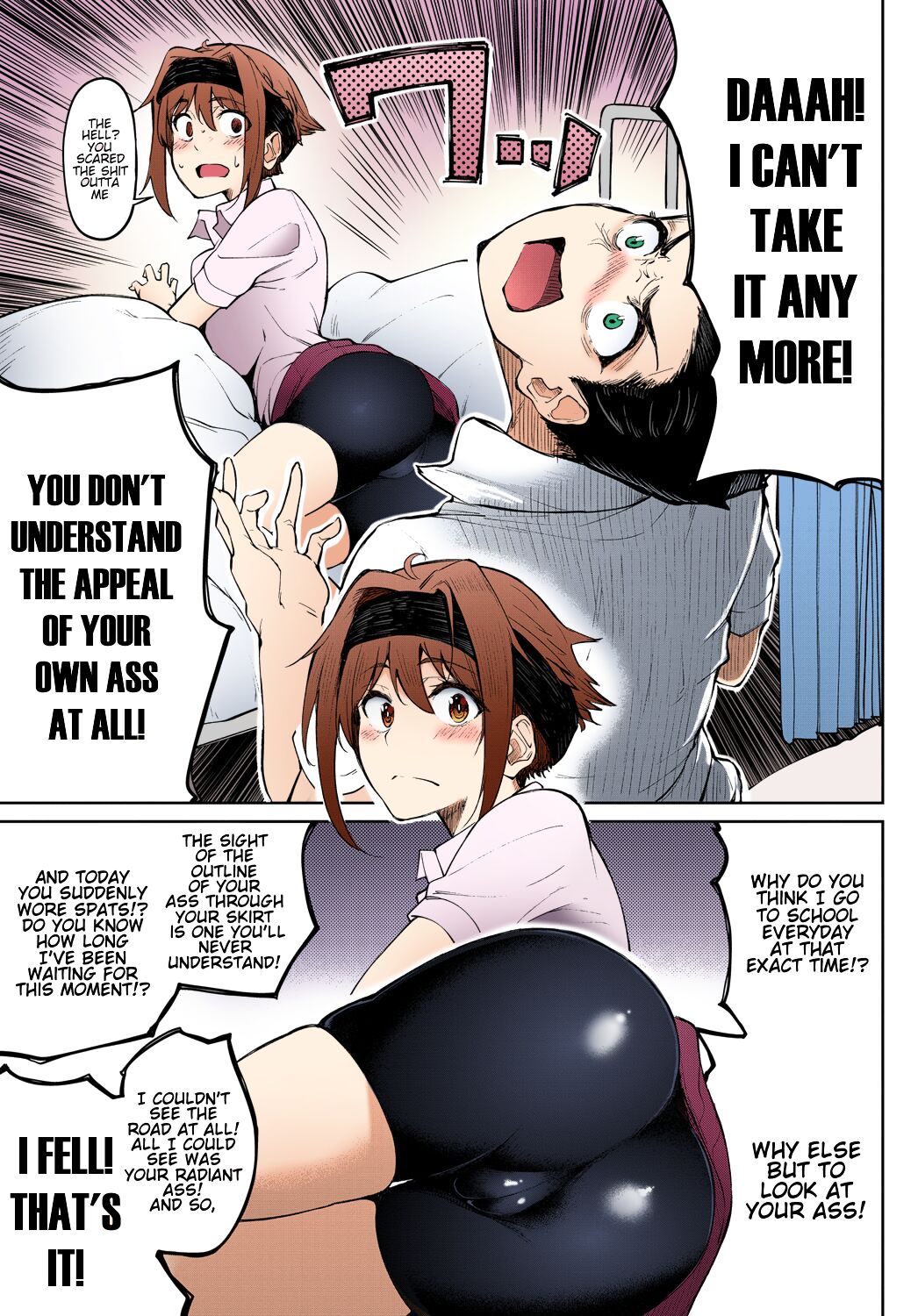 Arsch-besessener Perverser widersteht dem Cameltoe der kurvigen Teenie nicht - Image 5