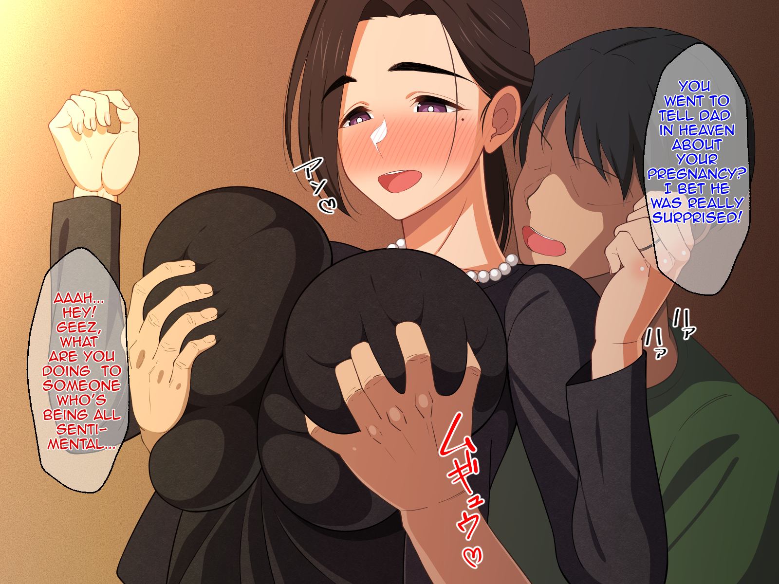 Embarazada tabú ama de casa ordeña mientras folla hijo - Image 129