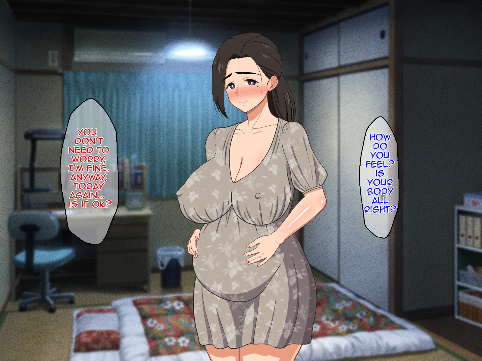 Embarazada tabú ama de casa ordeña mientras folla hijo - Image 142