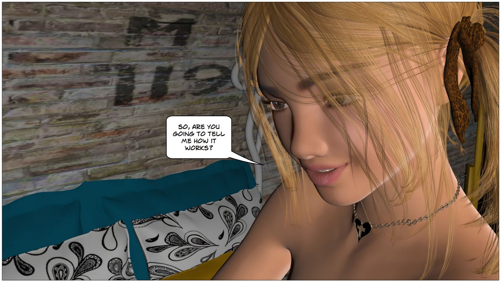 Redhead Stepsister Strapon Fucks Lesbian in 3D Comics - Image 47