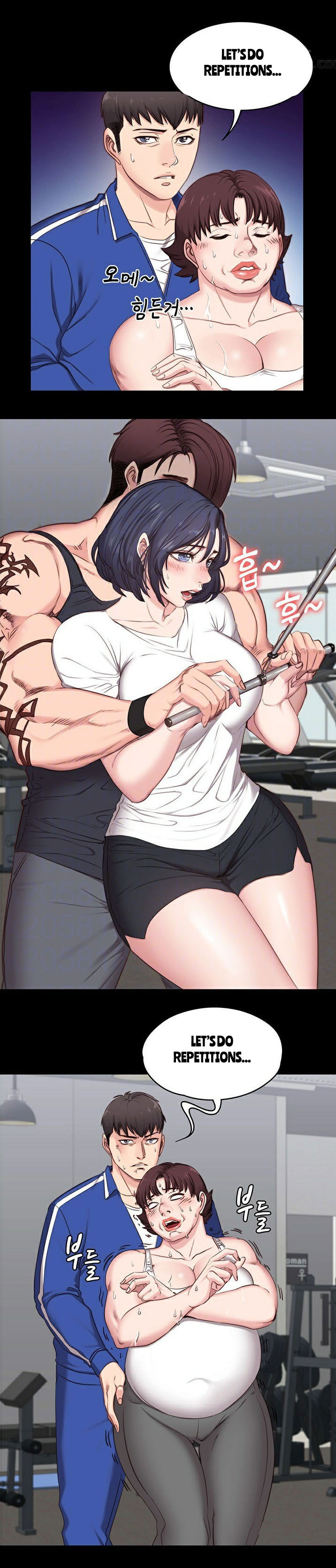 Busige Fitnessstudio-Chefin trainiert und fickt Mädchen - Image 57