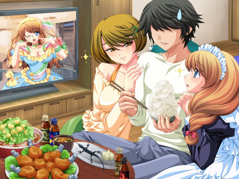 Empregada hentai e amiga compartilham trio com boceta raspada - Image 6