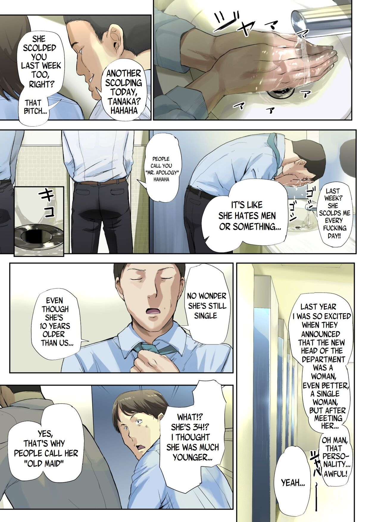 Jungfräuliche Chefin vom Büro von großbrüstiger Kollegin geschwängert - Image 4