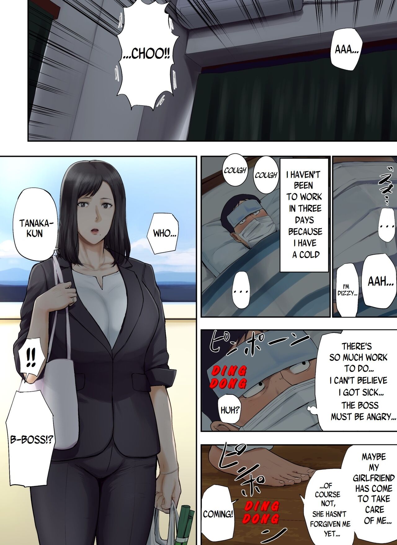 Jungfräuliche Chefin vom Büro von großbrüstiger Kollegin geschwängert - Image 51