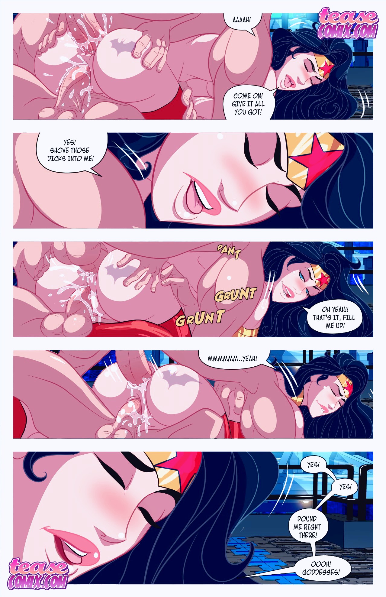 बैटमैन और नाइटविंग ने बैटकॉक 2 में वंडर वुमन को डबल पेनिट्रेट किया - Image 19