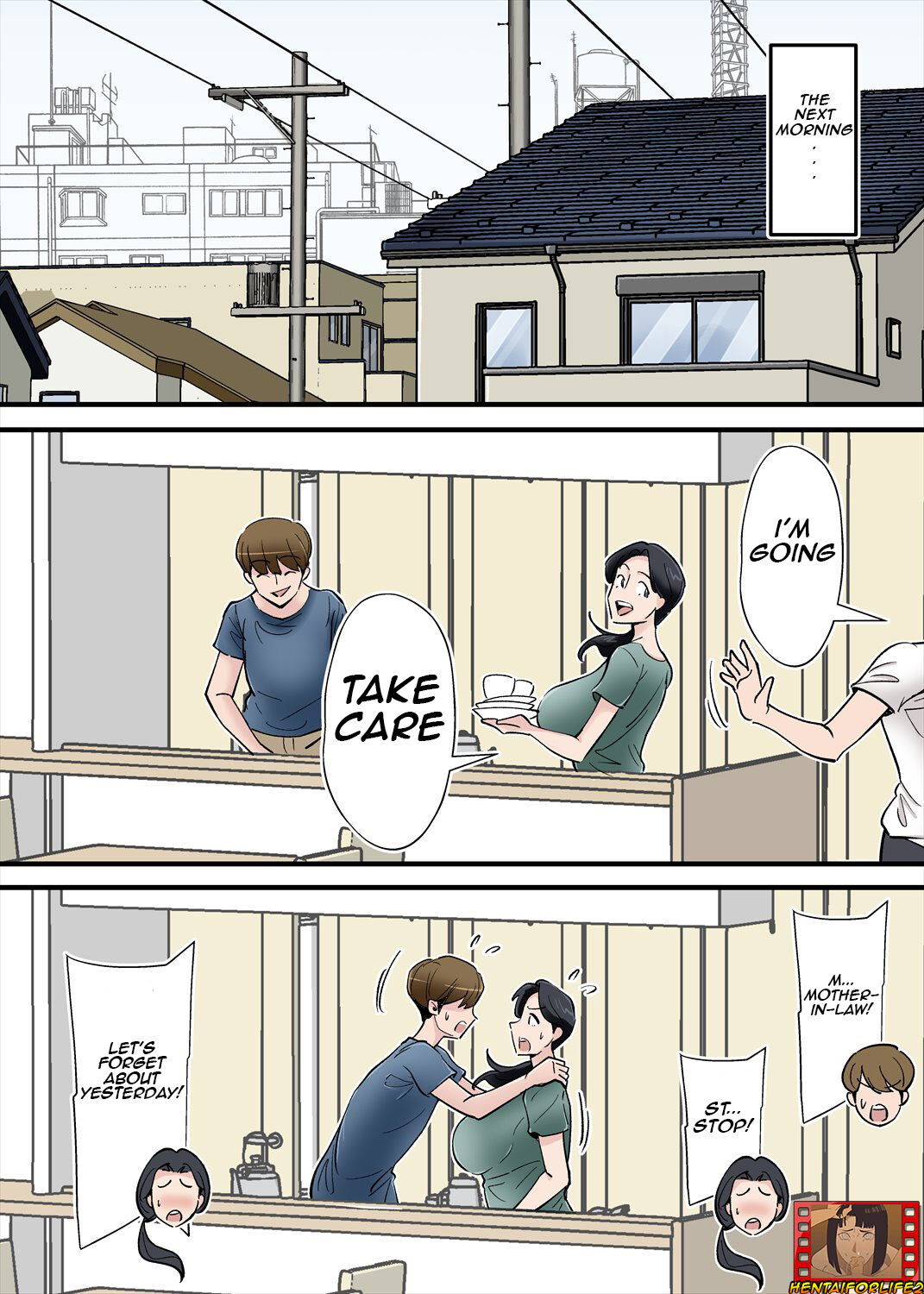 Ehefrau betrogen mit den großen Brüsten der Schwiegermutter, schwangere MILF tief besamt - Image 15