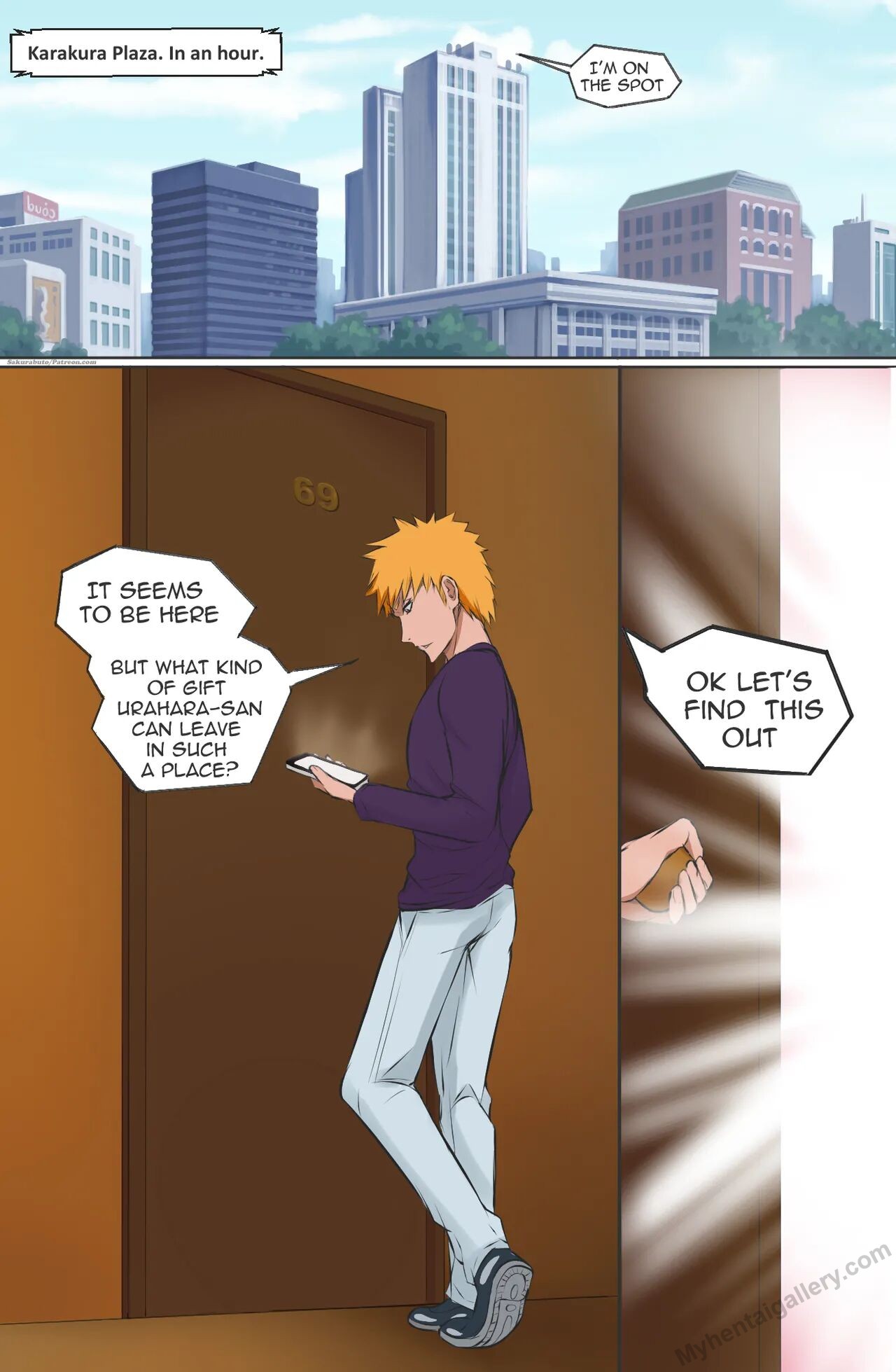 Rangiku, Yoruichi e Harribel surpreendem Ichigo com uma chupada e um fode-senos - Image 4