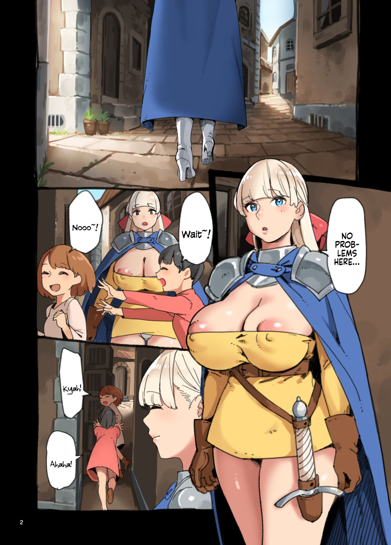 圣骑士巨乳弱点：对鸡鸡毫无防备 - Image 3