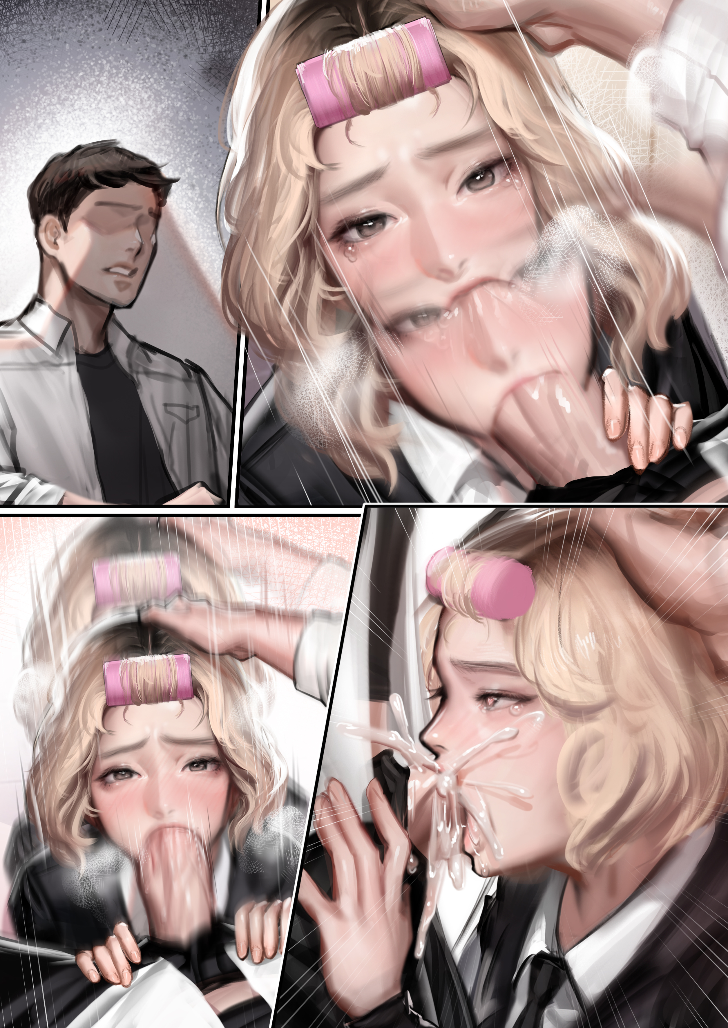 Школьница сосёт члены для грязного кремпая - Image 14