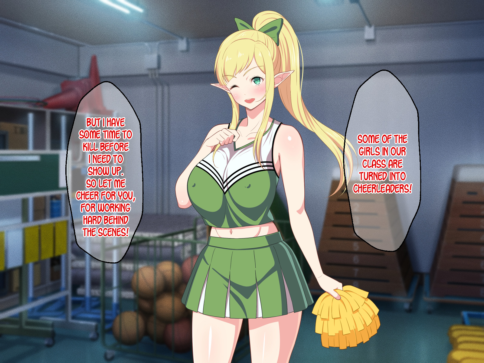 巨乳少女精灵啦啦队员在深度成人漫画中补充魔力 - Image 58