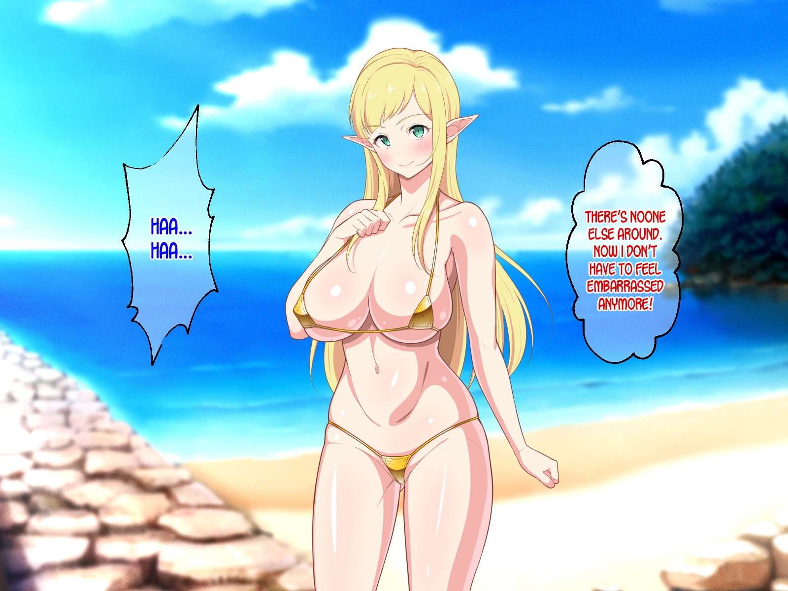 巨乳少女精灵啦啦队员在深度成人漫画中补充魔力 - Image 78