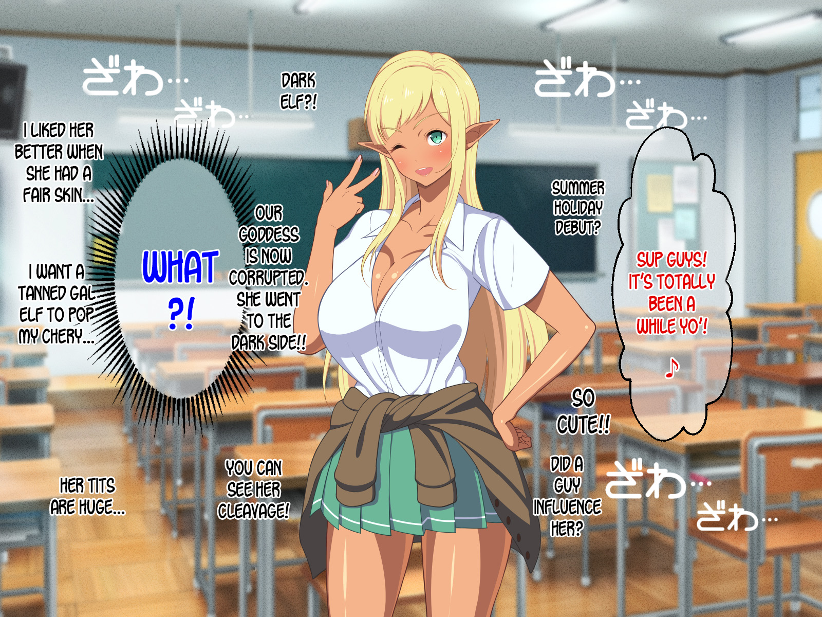 巨乳少女精灵啦啦队员在深度成人漫画中补充魔力 - Image 109