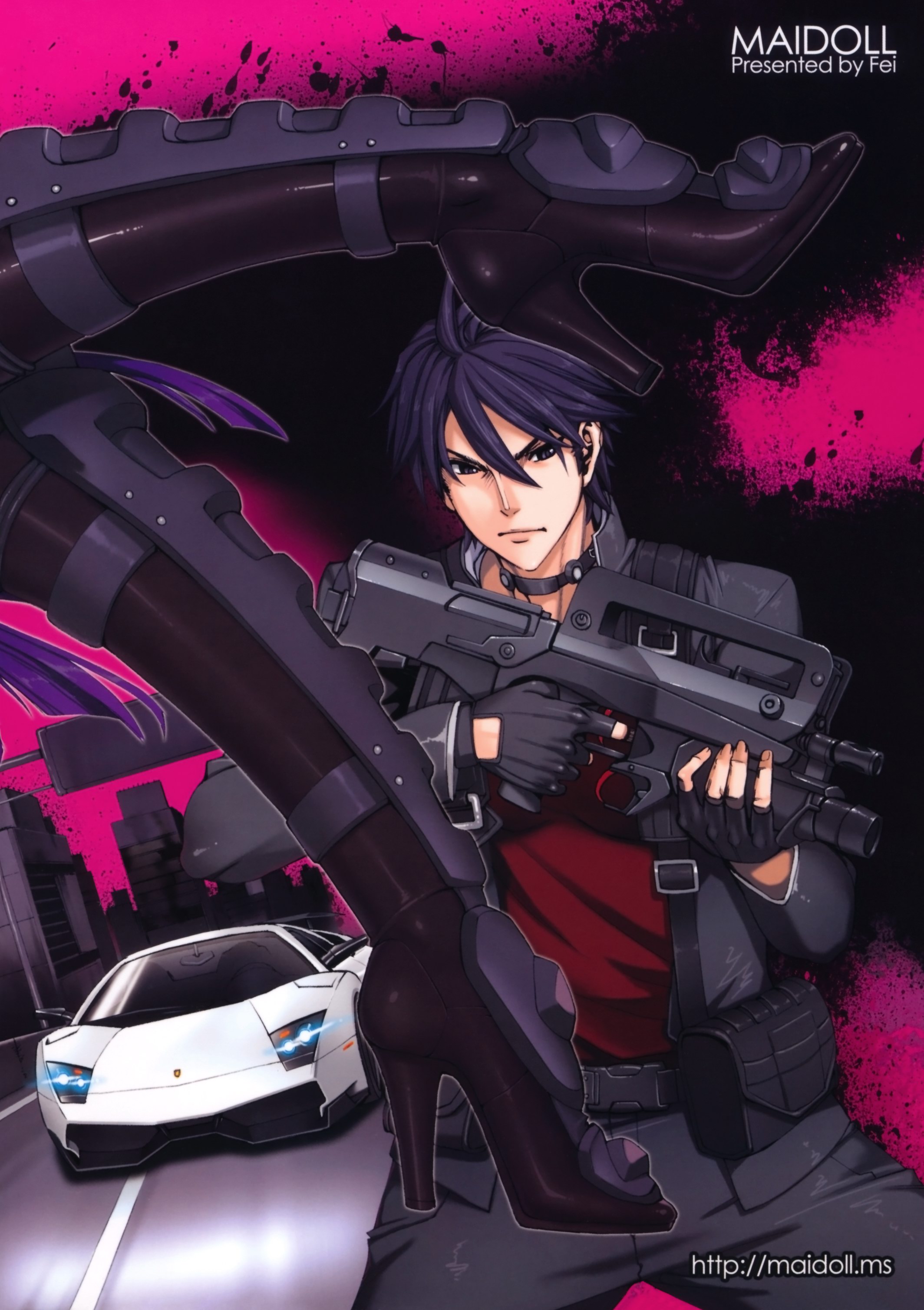 Ninja à gros seins branlette espagnole et facial après combat zombie - Image 49