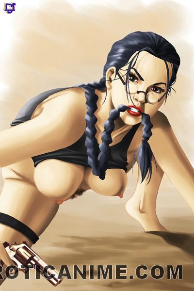 Lara Croft recebe um alongamento quente da boceta com dois paus - Image 3