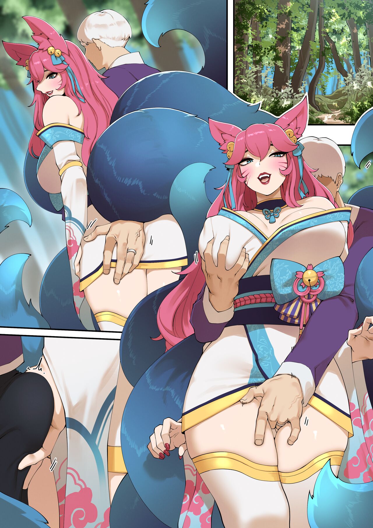 Kurvige Ahri-Fuchsgirl fickt Besucher in League of Legends - Image 12