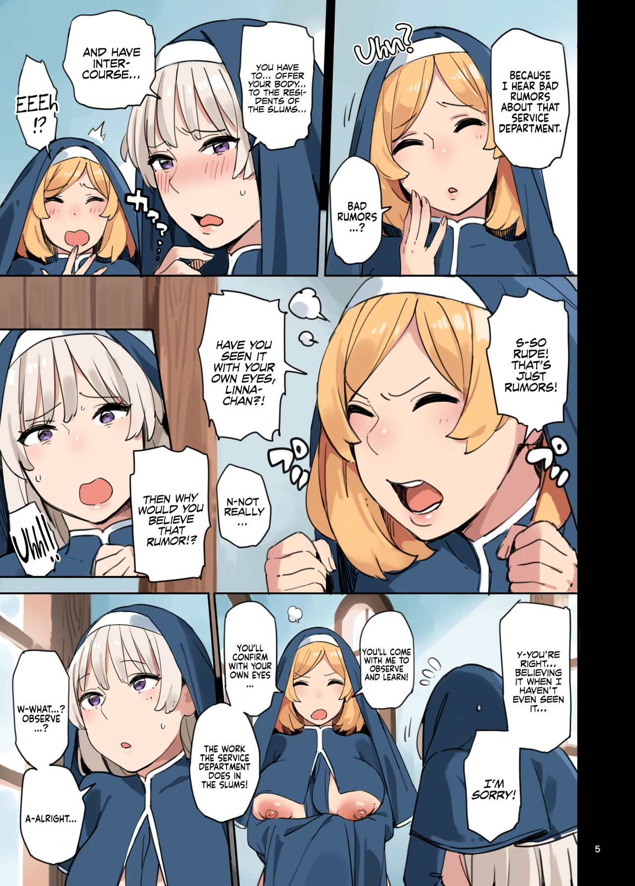 Busige Hentai-Nonne fickt schmutzige Schwänze intensiv - Image 5